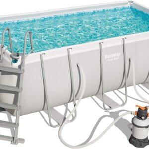 Piscina Tubular Bestway Rectangular 412x201x122 cm. Filtro Arena