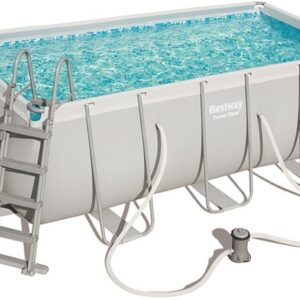 Piscina Tubular Bestway Rectangular 404x201x100 cm. Filtro Cartucho